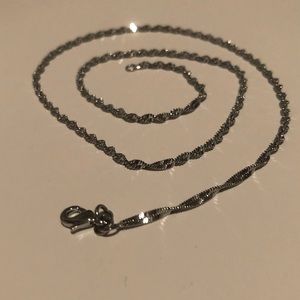 925 Stamped Silver Necklace